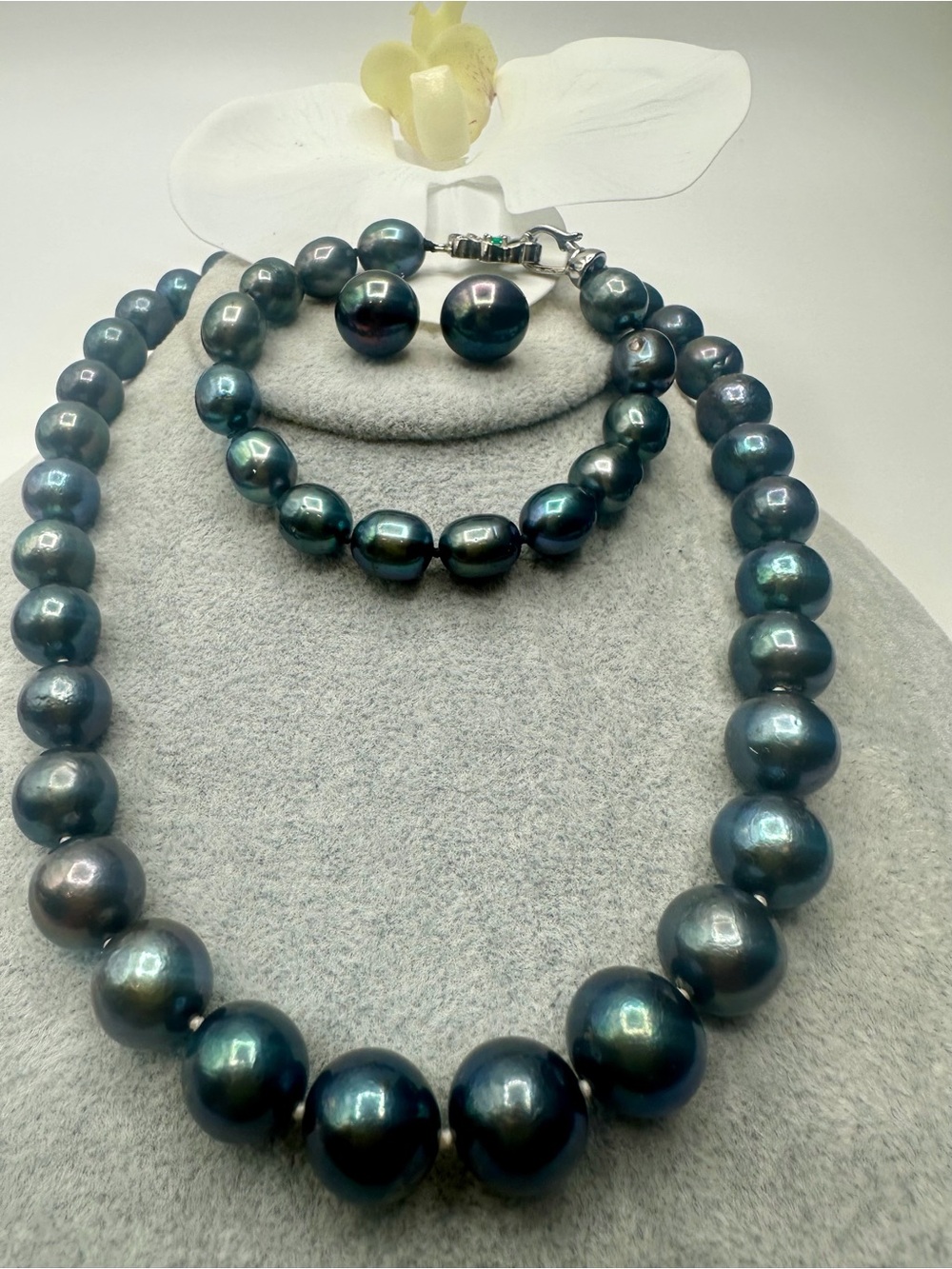 Classic authentic Edison pearl, Necklace, Bracelet & Earring Set